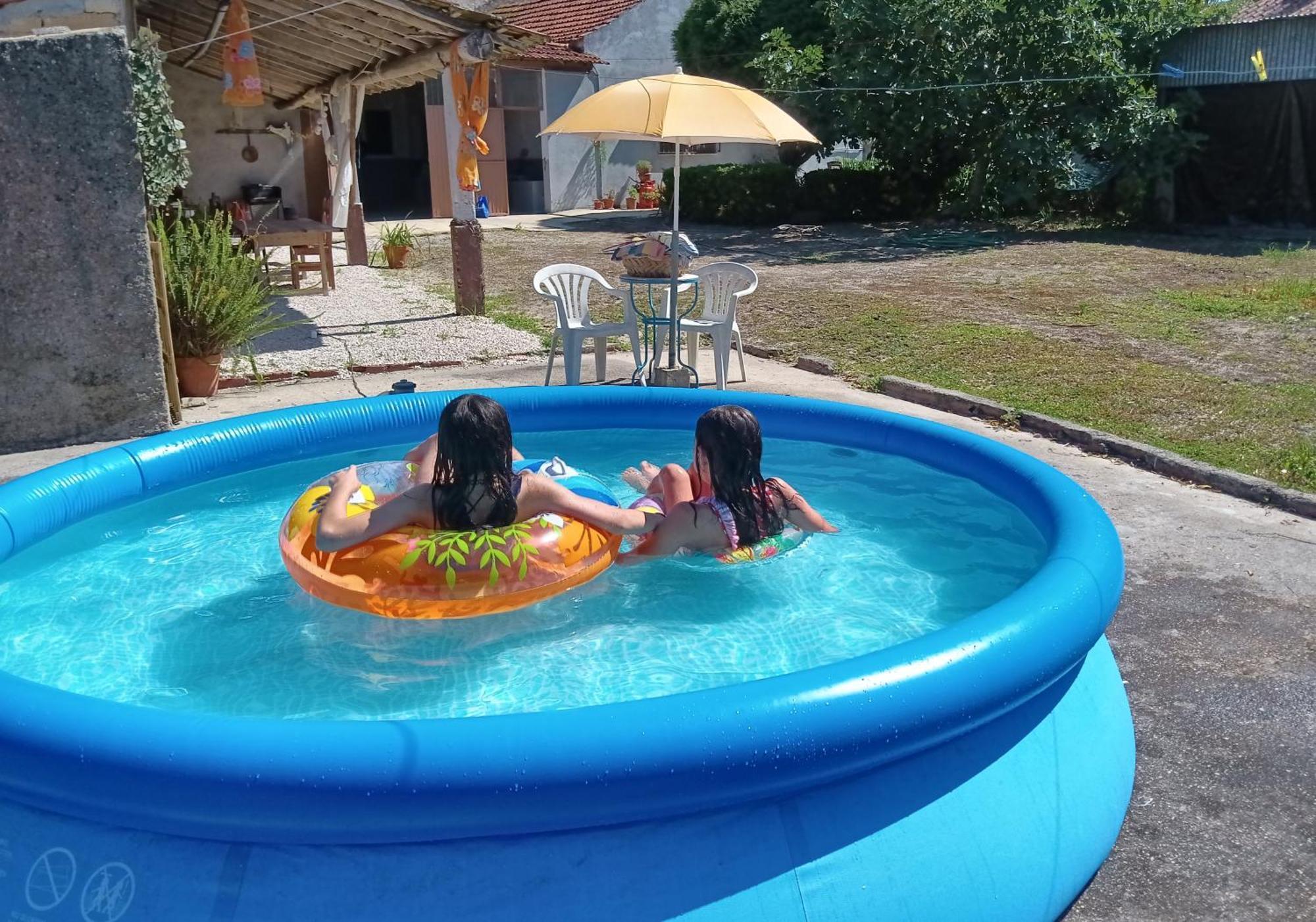 Casa Da Vovo Ceu - Casa De Campo Gandaresa - Country House, Entre Coimbra E Aveiro, A 15 Minutos Carro Praia Mira - Quintal Com Piscina Insuflavel Cantanhede Buitenkant foto